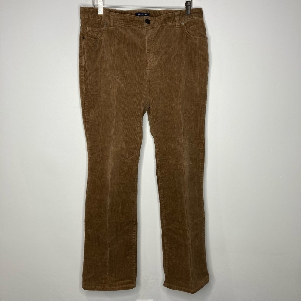 Lands end caramel corduroy pants size 12